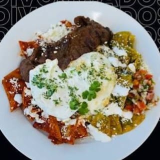 Chilaquiles al Gusto, 2 eggs, & side
