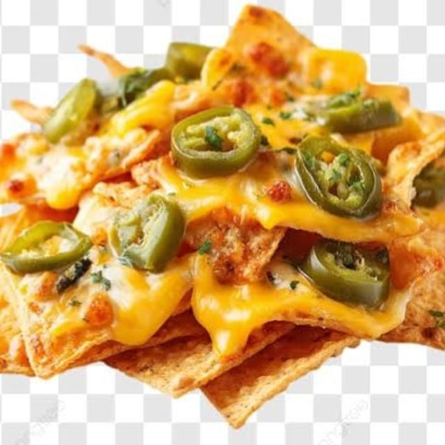 Cheese and Jalapeños Nachos.
